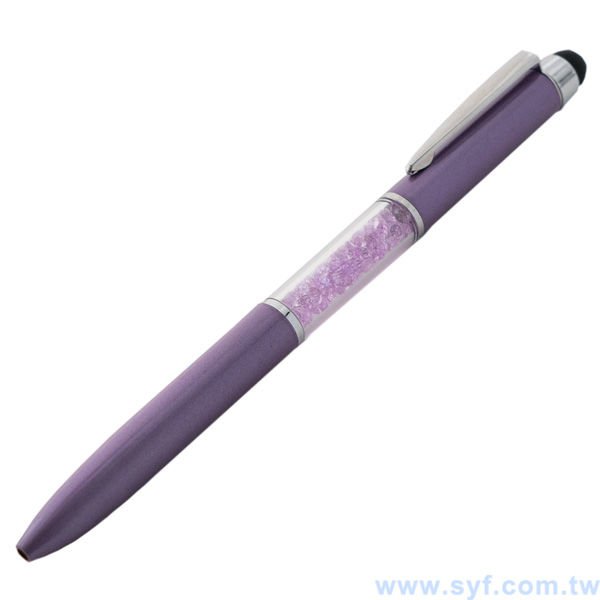 水晶電容觸控筆-金屬廣告禮品筆-多功能觸控廣告原子筆-兩種款式可選-採購批發贈品筆_1